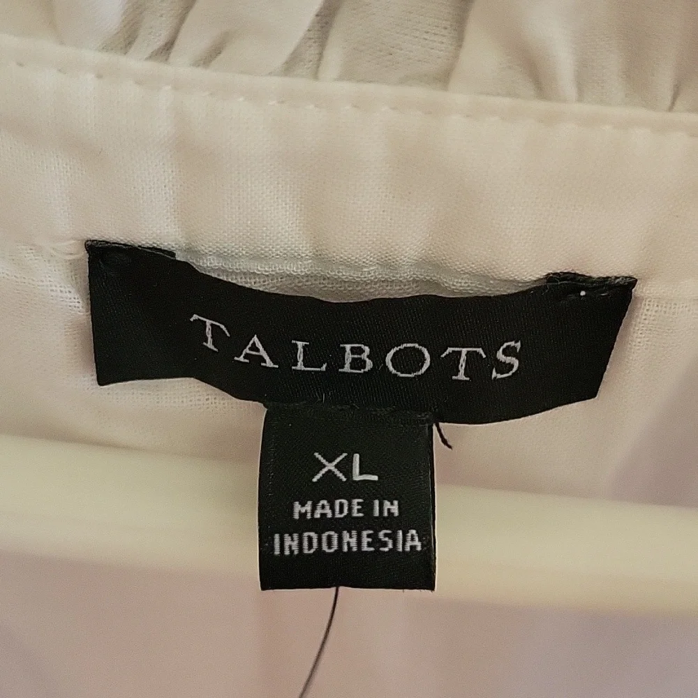 Talbots Split Neck Top - Picture 2 of 4